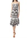 Gilner Farrar Devora Midi Dress In Moroccan Shadow Print In Multi