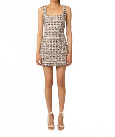 Gilner Farrar Elowen Mini Dress In Tweed In Multi