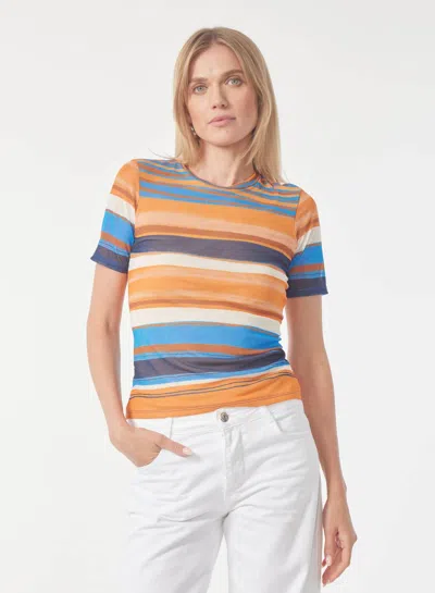 Gilner Farrar Estelle Crewneck Top In Multicolor