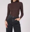 Gilner Farrar Evie Longsleeve Top In Bias Glitter In Multi