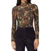 Gilner Farrar Evie Longsleeve Top In Moody Moir In Multi