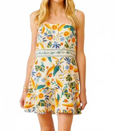 Gilner Farrar Floral Mini Dress In Peruvian Lily In Pattern