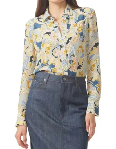 Gilner Farrar Florence Blouse In Cotswold Print In Multi