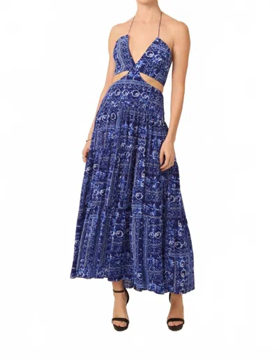 Gilner Farrar Frida Maxi Dress In Santorini Print Blue