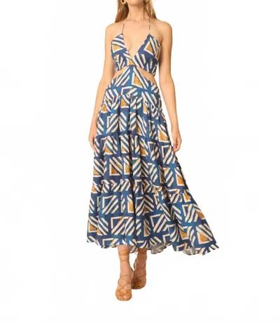 Gilner Farrar Frida V-neck Dress In Metropolis In Multi