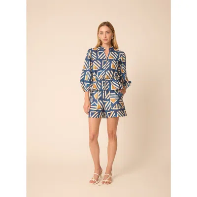 Gilner Farrar Iman Blouse In Blue
