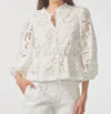 Gilner Farrar Iman Blouse Top In White