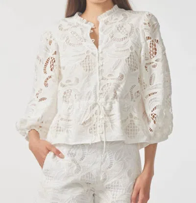 Gilner Farrar Iman Blouse Top In White