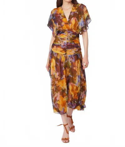 Gilner Farrar Izabel Midi Dress In Multi In Brown