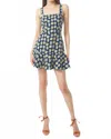 Gilner Farrar Julia Square Neck Mini Dress In Bridgerton Print In Blue