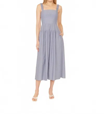 GILNER FARRAR JULIEN MAXI DRESS IN BLUE CHAMBRAY