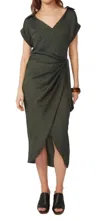 Gilner Farrar Kali Dress In Hunter Green In Green