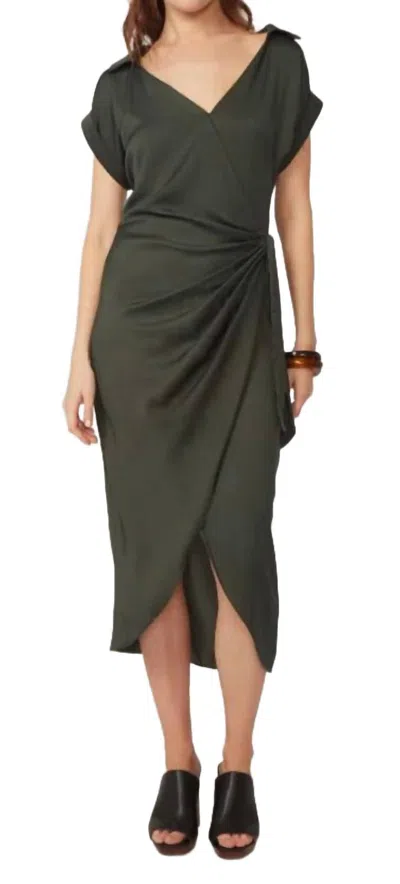 Gilner Farrar Kali Dress In Hunter Green In Black