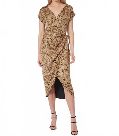 Gilner Farrar Kali Wrap Dress In Brown