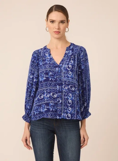 Gilner Farrar Kayla Blouse In Blue