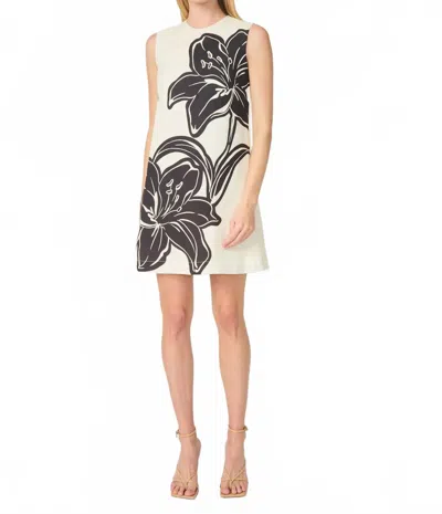 Gilner Farrar Kirby Mini Dress In Lily Print In White