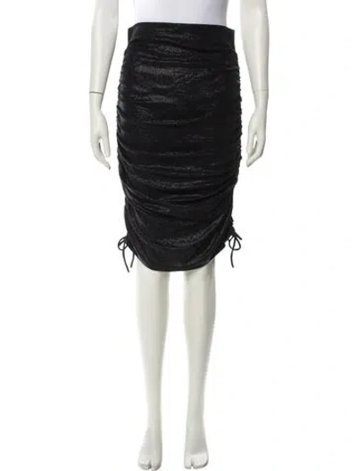 Pre-owned Gilner Farrar Knee-length Skirt In Black