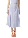 Gilner Farrar Kyra Skirt In Blue Seersucker In Multi