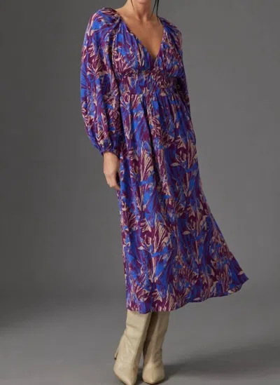 Gilner Farrar Lauren Dress In Graffiti Floral Print In Multi