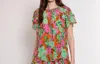 Gilner Farrar Layla Blouse In Tropical Floral In Multi