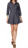 Gilner Farrar Livia Dress In Denim Blue In Blue