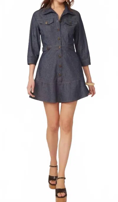 Gilner Farrar Livia Dress In Denim Blue