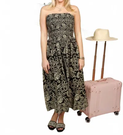 Gilner Farrar Luanna Dress In Casablanca Print In Black