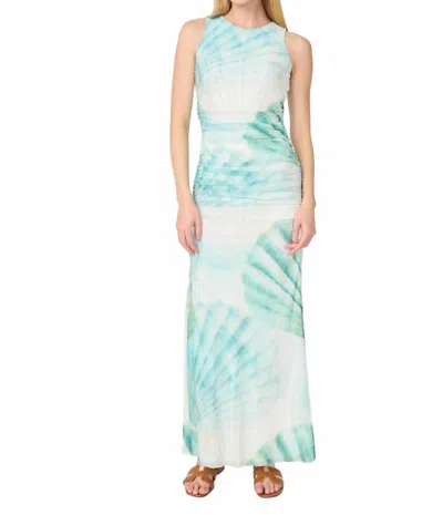 Gilner Farrar Maely Maxi Dress In Large Seashells In Green