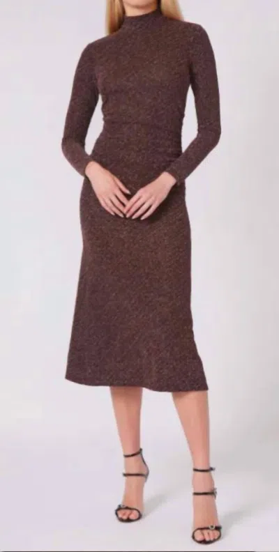 Gilner Farrar Milano Midi Dress In Bias Glitter In Multi