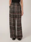 Gilner Farrar Milena Pants In Black Plaid In Brown