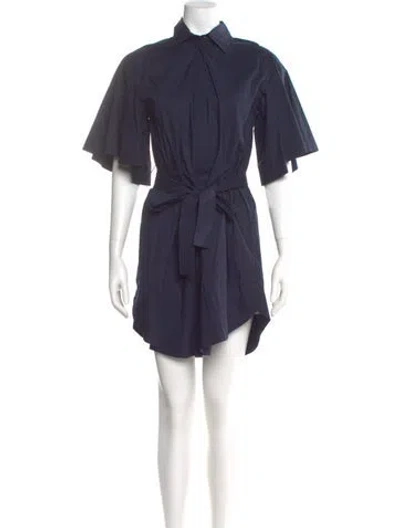 Pre-owned Gilner Farrar Mini Dress In Blue