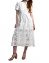 Gilner Farrar Nyla Midi Dress In White In White