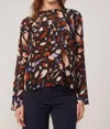 Gilner Farrar Paislee Blouse In Boogie Nights In Multi