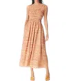 Gilner Farrar Paula Dress In Castaway Print In Brown