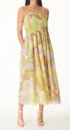 Gilner Farrar Paula Dress In Fan Dance Print In Multi