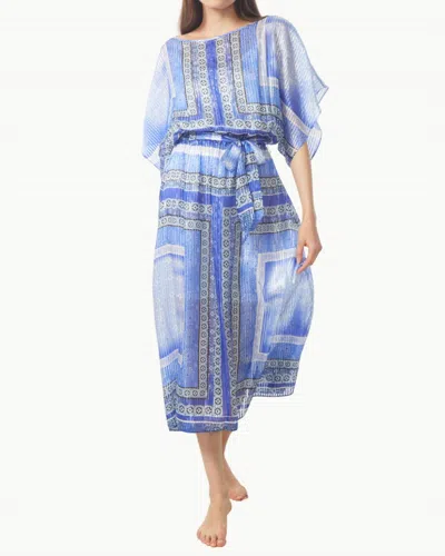 Gilner Farrar Reese Dress In Blue Bavarian Print