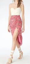Gilner Farrar Rory Skirt In Dahlia Floral Print In Multi