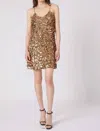 Gilner Farrar Ryder Mini Dress In Gold In Gold
