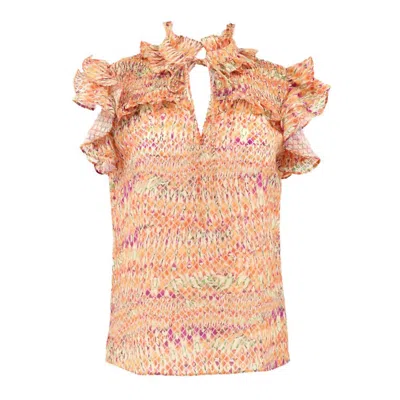 Gilner Farrar Sienna Blouse In Castaway In Multi