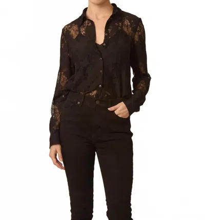 Gilner Farrar Troy Blouse In Black In Animal Print