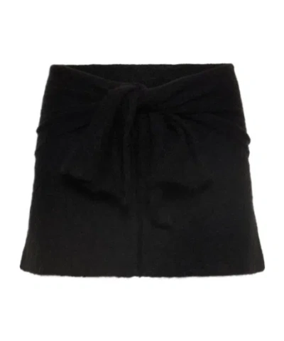 Gimaguas Aconcagua Knitted Mini Skirt In Black