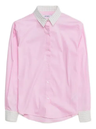 Gimaguas Agusta Checked-cuff Shirt In Pink