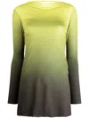 Gimaguas Alba Gradient-effect Minidress In Green