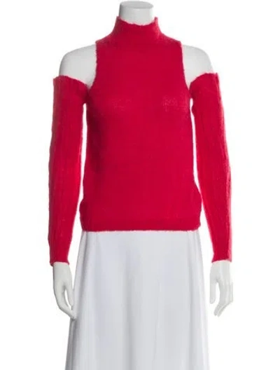 Pre-owned Gimaguas Alpaca Turtleneck Sweater In Red