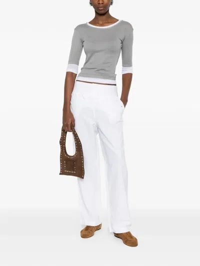 Gimaguas Anna Button Trousers In White