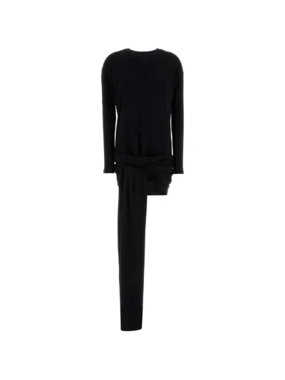 Gimaguas Ashley Knotted-detail Mini Dress In Black