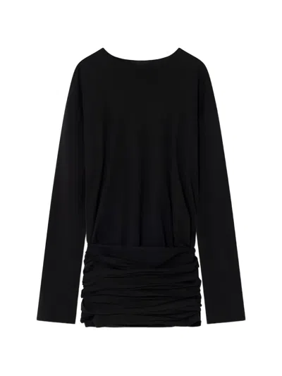 Gimaguas Ashley Knotted-detail Mini Dress In Black