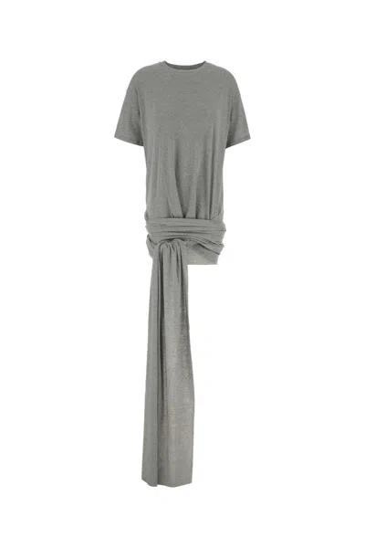 Gimaguas Cotton Jersey Mini Dress In Gray