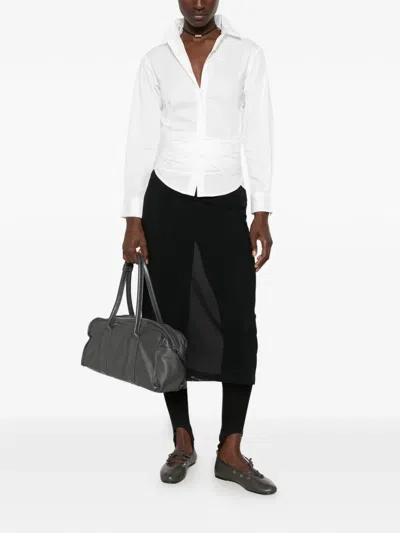 Gimaguas Ashley Wrap-waist Shirt In White