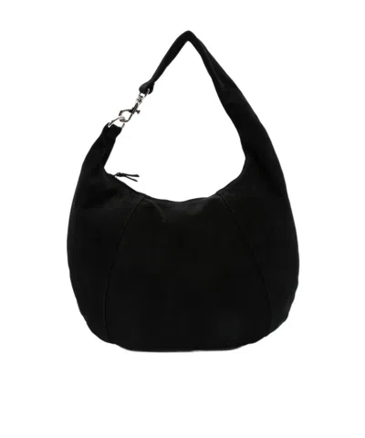 Gimaguas Paula Suede Shoulder Bag In Black